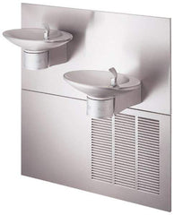 Halsey Taylor - 7.5 GPH Cooling Capacity Barrier Free Wall Mounted Water Cooler & Fountain - Bi-Level, 40 to 105 psi, 120 VAC Volts, 325 Watts, 4.5 Full Load Amperage, Stainless Steel - Apex Tool & Supply