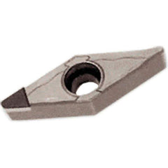 Iscar - VBMT331 T Grade IB55 CBN Turning Insert - Uncoated, 35° Diamond, 3/8" Inscr Circle, 3/16" Thick, 1/64" Corner Radius - Apex Tool & Supply