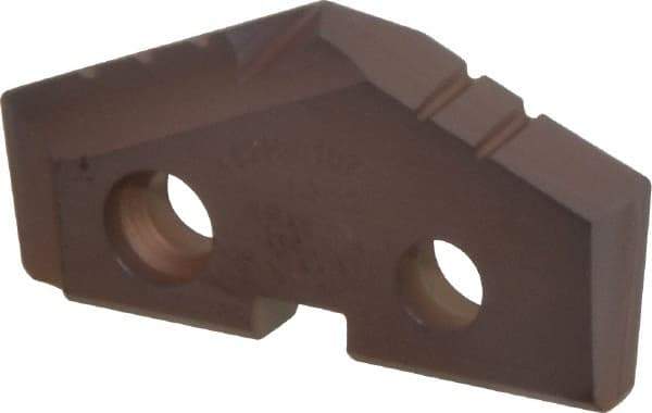 Allied Machine and Engineering - 1-7/32" Diam x 3/16" Thick, Seat Code 2, 132° Included Angle Spade Drill Insert - AM200 Coated, Cobalt, Grade Super Cobalt, Series GEN2 T-A - Apex Tool & Supply