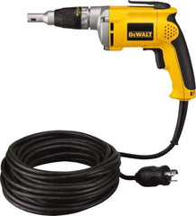 DeWALT - Pistol Grip Handle, 4,000 RPM, 81 In/Lb Torque, Electric Screwdriver - 1/4" Bit Holder, 6.3 Amps - Apex Tool & Supply
