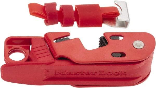 Master Lock - Polymer/Steel Multi-Pole Circuit Breaker Lockout - 120/240 Volt, 1 Padlock, 2 Circuits - Apex Tool & Supply