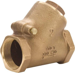 Legend Valve - 2" Lead Free Bronze Check Valve - Y-Pattern, FNPT x FNPT, 300 WOG - Apex Tool & Supply