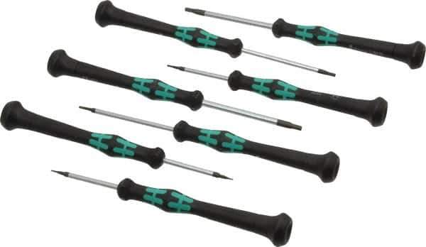 Wera - 7 Piece, 0.7 to 3mm Hex Driver Set - Comes in Cardboard Box - Apex Tool & Supply