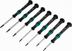 Wera - 7 Piece T5 to T15 Micro Handle Torx Driver Set - T5, T6, T7, T8, T9, T10, T15 - Apex Tool & Supply