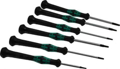 Wera - 6 Piece T6 to T15 Micro Handle Torx Driver Set - T6, T7, T8, T9, T10, T15 - Apex Tool & Supply