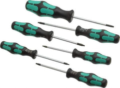 Wera - 6 Piece IP6 to IP15 Ergonomic Handle Torx Driver Set - IP6, IP7, IP8, IP9, IP10, IP15 - Apex Tool & Supply