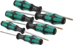 Wera - 6 Piece T8 to T30 Torx Driver Set - T8, T10, T15, T20, T25, T30 - Apex Tool & Supply