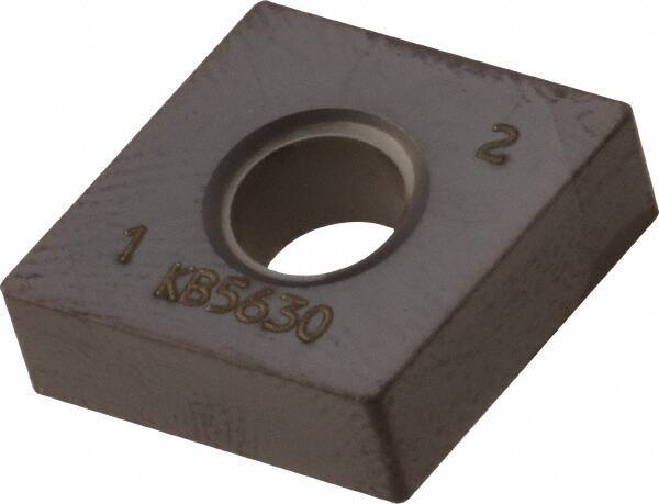 Kennametal - CNGA431 MT Grade KB5630 PCBN Turning Insert - AlTiN Finish, 80° Diamond, 1/2" Inscr Circle, 3/16" Thick, 1/64" Corner Radius - Apex Tool & Supply