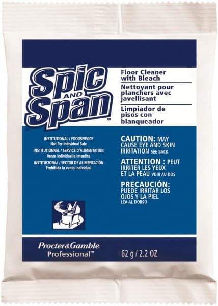 Spic & Span - Packet Cleaner - Use on Ceramic Tile, Laminate Surfaces, Linoleum, Quarry Tile, Cement, Concrete, Vinyl Tile, Terra Cotta, Terrazzo, Vinyl Composite Tile (VCT) - Apex Tool & Supply