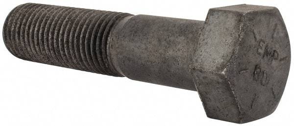Value Collection - 1-3/4 - 5 UNC, 7-1/2" Length Under Head Hex Head Cap Screw - Partially Threaded, Grade 8 Alloy Steel, Uncoated, 2-5/8" Hex - Apex Tool & Supply