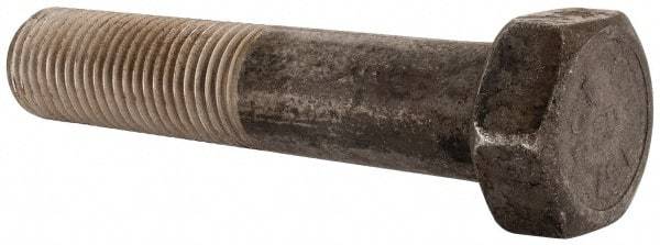 Value Collection - 2 - 4-1/2 UNC, 10" Length Under Head Hex Head Cap Screw - Partially Threaded, Grade 8 Alloy Steel, Uncoated, 3" Hex - Apex Tool & Supply
