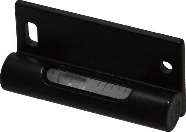 Geier & Bluhm, Inc. - 2 Inch Long, Vertical, Brass Tubular and Pocket Level - 2 mm Sensitivity, 1 Inch High/Diameter, Black Lacquer, 1 Vial - Apex Tool & Supply