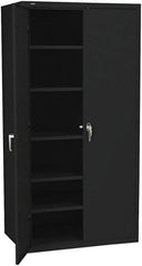 Hon - 5 Shelf Locking Storage Cabinet - Steel, 36" Wide x 18" Deep x 71-1/2" High - Apex Tool & Supply
