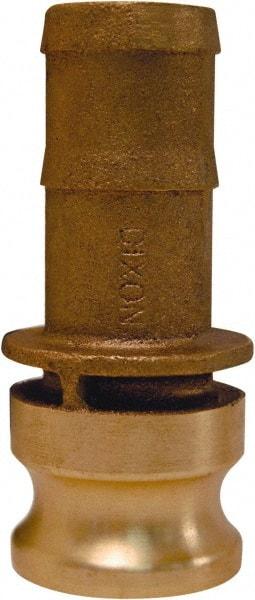 Dixon Valve & Coupling - 2-1/2" Brass Cam & Groove Suction & Discharge Hose Male Adapter Hose Shank - Part E, 150 Max psi - Apex Tool & Supply