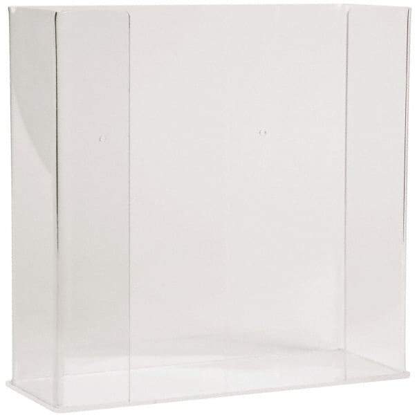 PRO-SAFE - Table and Wall Mount Disposable Glove Dispenser - 10-3/8 Inch Wide x 3-3/4 Inch Deep x 10-1/4 Inch High, Clear - Apex Tool & Supply