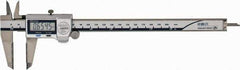 Mitutoyo - 0 to 200mm Range, 0.01mm Resolution, IP67 Electronic Caliper - Stainless Steel with 50mm Carbide-Tipped Jaws, 0.02mm Accuracy - Apex Tool & Supply