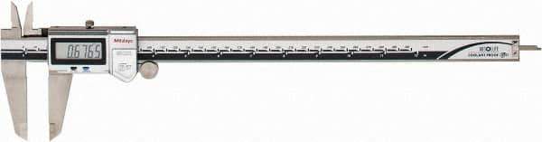 Mitutoyo - 0 to 300mm Range, 0.01mm Resolution, IP67 Electronic Caliper - Stainless Steel with 64mm Stainless Steel Jaws, 0.03mm Accuracy - Apex Tool & Supply