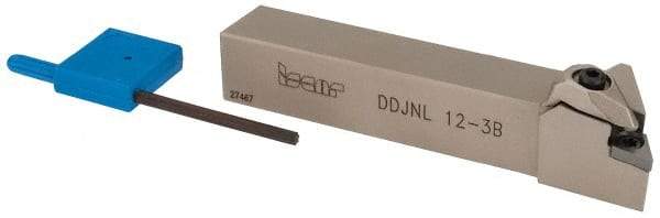 Iscar - DDJN, Left Hand Cut, 93° Lead Angle, 3/4" Shank Height x 3/4" Shank Width, Negative Rake Indexable Turning Toolholder - 4-1/2" OAL, DN.. Insert Compatibility, Series Isoturn - Apex Tool & Supply