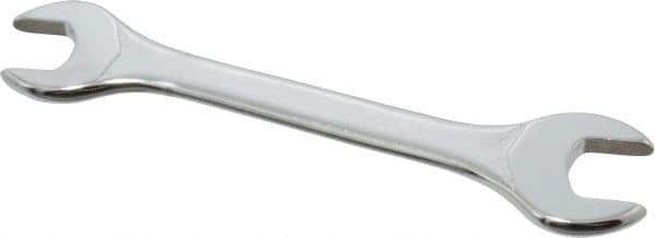 Facom - 10mm x 11mm Stubby Open End Wrench - 3-7/8" OAL, Double End, Satin Finish, 15° Head Angle - Apex Tool & Supply