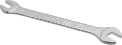 Facom - 4mm x 5mm Stubby Open End Wrench - 2-9/32" OAL, Double End, Satin Finish, 15° Head Angle - Apex Tool & Supply