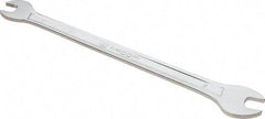 Facom - 8mm x 9mm Standard Extra Thin Open End Wrench - 6-57/64" OAL, Double End, Satin Finish, 15° Head Angle - Apex Tool & Supply