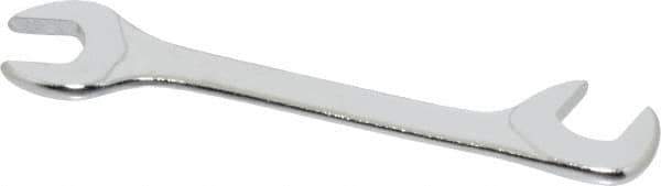 Facom - 10mm Stubby Extra Thin Open End Wrench - 3-15/16" OAL, Double End, Satin Finish, 15° & 75° Head Angle - Apex Tool & Supply
