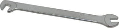 Facom - 3.20mm Stubby Extra Thin Open End Wrench - 2-3/4" OAL, Double End, Satin Finish, 15° & 75° Head Angle - Apex Tool & Supply