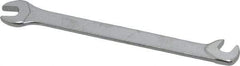 Facom - 4mm Stubby Extra Thin Open End Wrench - 2-3/4" OAL, Double End, Satin Finish, 15° & 75° Head Angle - Apex Tool & Supply