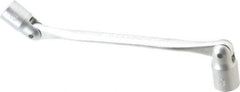 Facom - 5/8", 12 Point, Satin Chrome Coated, Double Flex-End Socket Wrench - 11-17/64" OAL, 36mm Head Thickness - Apex Tool & Supply