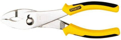 Stanley - 8-3/8" OAL, 1-11/16" Jaw Length, Slip Joint Pliers - 2 Positions, Serrated Jaw, Slip Joint Head, Slip Joint Plier Tool, Serrated Pipe Jaw - Apex Tool & Supply