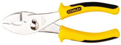 Stanley - 6-5/8" OAL, 1-27/64" Jaw Length, Slip Joint Pliers - 2 Positions, Serrated Jaw, Slip Joint Head, Slip Joint Plier Tool, Serrated Pipe Jaw - Apex Tool & Supply