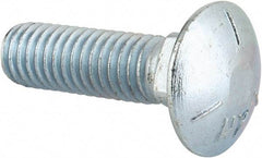 Value Collection - 7/16-14 UNC 1-1/2" Length Under Head, Standard Square Neck, Carriage Bolt - Grade 5 Steel, Zinc-Plated Finish - Apex Tool & Supply