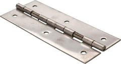 Value Collection - 5" Long x 2" Wide x 0.05" Thick, Closing Spring Hinge - Stainless Steel - Apex Tool & Supply