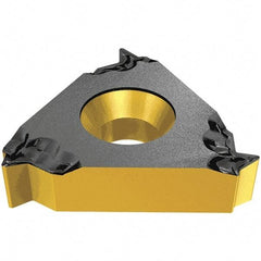 Iscar - 08IR Internal Right Hand 28 Whitworth Laydown Threading Insert - Grade IC228, TiCN/TiN Coated Carbide - Apex Tool & Supply