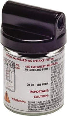 Gast - 8 oz Air Compressor Filter/Muffler Assembly - 3 Piece, Use with Gast 0523 Rotary Vane Units - Apex Tool & Supply