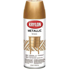 Krylon - Brass (Color), Gloss, Metallic Spray Paint - 12 oz Container - Apex Tool & Supply