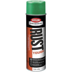 Krylon - Bright Green, 15 oz Net Fill, High Gloss, Enamel Spray Paint - 30 to 35 Sq Ft per Can, 20 oz Container - Apex Tool & Supply