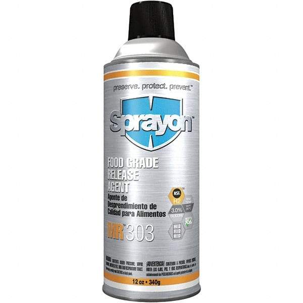 Sprayon - 16 Ounce Aerosol Can, Clear, General Purpose Mold Release - Food Grade, Silicone Composition - Apex Tool & Supply