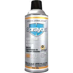 Sprayon - 16 Ounce Aerosol Can, Clear, General Purpose Mold Release - Food Grade, Silicone Composition - Apex Tool & Supply