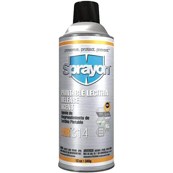 Sprayon - 16 Ounce Aerosol Can, Amber, General Purpose Mold Release - Food Grade, Lecithin Composition - Apex Tool & Supply