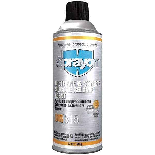 Sprayon - 16 Ounce Aerosol Can, Clear, General Purpose Mold Release - Silicone Composition - Apex Tool & Supply