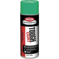 Krylon - OSHA Green, 12 oz Net Fill, High Gloss, Enamel Spray Paint - 20 to 25 Sq Ft per Can, 16 oz Container, Use on Conduits, Ducts, Electrical Equipment, Machinery, Metal, Motors, Pipelines & Marking Areas, Railings, Steel Bars, Tool Boxes, Tools - Apex Tool & Supply