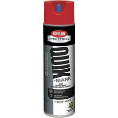Krylon - 20 fl oz Red Marking Paint - 50 to 60 Sq Ft Coverage, Solvent-Based Formula - Apex Tool & Supply