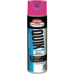 Krylon - 20 fl oz Pink Marking Paint - 50 to 60 Sq Ft Coverage, Water-Based Formula - Apex Tool & Supply