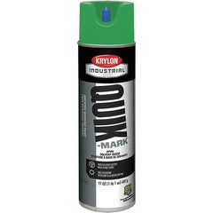 Krylon - 20 fl oz Green Marking Paint - 50 to 60 Sq Ft Coverage, Solvent-Based Formula - Apex Tool & Supply
