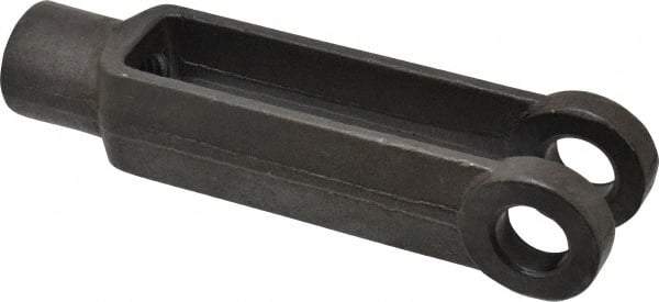 Gibraltar - 3/4-10 Thread, 1-5/8" Yoke Width, Carbon Steel, Tapped Yoke - 3/4" Hole Diam, 4-9/16" Hole Center to Neck, 1-7/16" Yoke Arm Height, 1-1/4" Neck Diam, 1-1/2" Neck Length, 6-1/16" OAL - Apex Tool & Supply