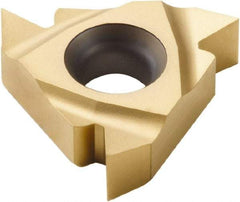 Seco - 22ER External Right Hand 7-5 Partial Profile 60° Laydown Threading Insert - Grade CP300, TiAlN/TiN Coated Carbide, 12.7mm Inscribed Circle - Apex Tool & Supply