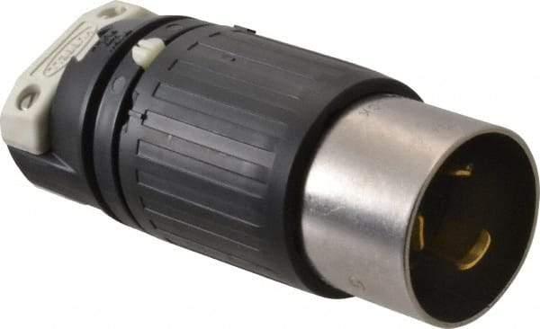 Hubbell Wiring Device-Kellems - 250 VDC, 600 VAC, 50 Amp, NonNEMA Configuration, Industrial Grade, Self Grounding Plug - 1 Phase, 2 Poles, IP20, 0.83 to 1-1/4 Inch Cord Diameter - Apex Tool & Supply