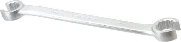 Proto - 19 x 21mm, Chrome Finish, Open End Flare Nut Wrench - 12 Points, 9-7/16" OAL, Steel, Double End Head - Apex Tool & Supply
