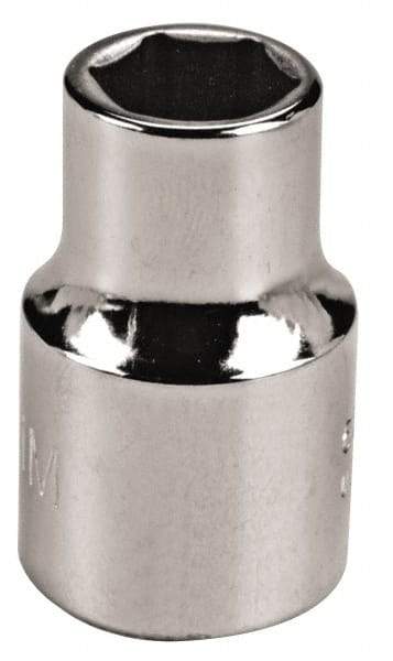 Proto - 1/4" Drive, Deep Hand Socket - 6 Points, 1-63/64" OAL, Chrome Vanadium, Chrome Finish - Apex Tool & Supply